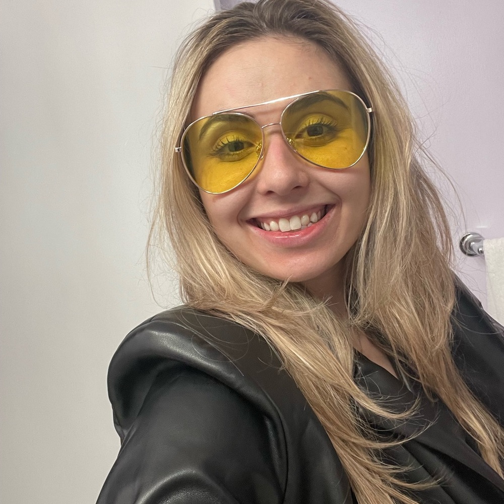 Vintage Sunglasses with a yellow lense